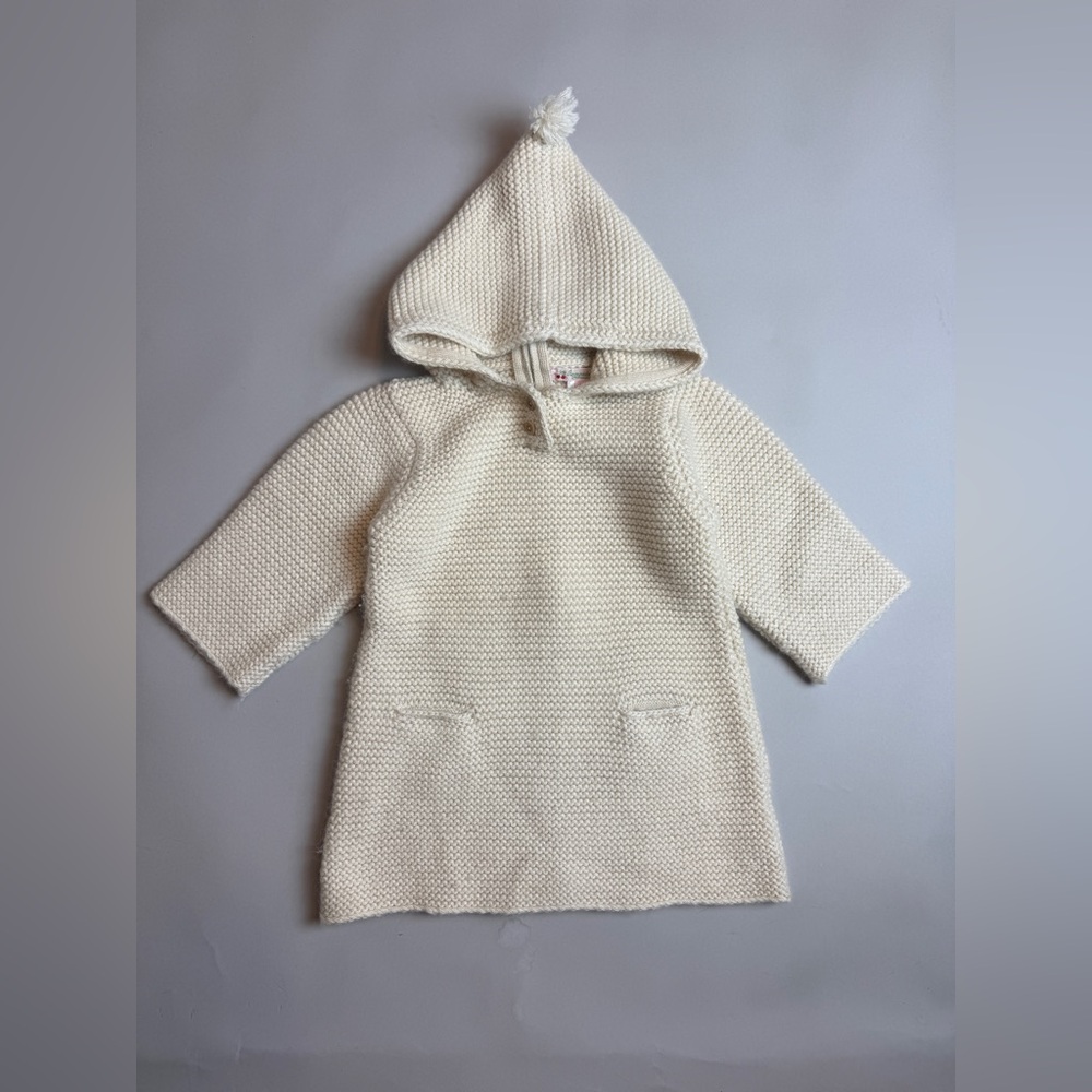 Bonpoint Cream Knit Alpaca Sweater